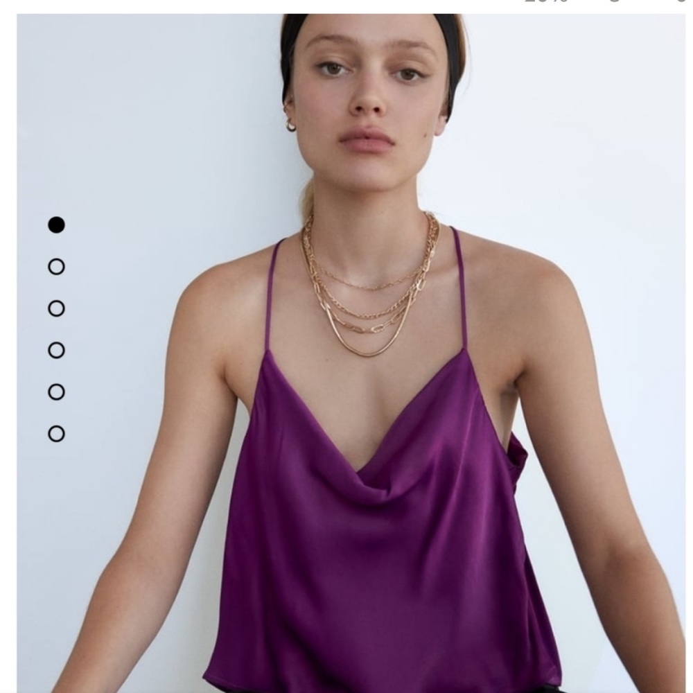 Zara NWOT strappy camisole